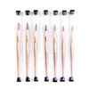 TIANMI Kolinsky Acrylic Nail Brush Art Nail Extension UV Gel Builder Tools Golden Nail Brushes Manicure Coating Drawing Pen 5