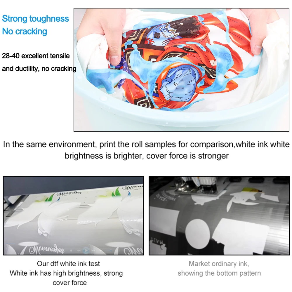 DTF Direct To Film Transfer Ink DTF Ink 1000ML/Bottle For Epson DX5 DX7 4720 XP600 Printhead L1800 1390 L805 L3200 DTF Printer - 4