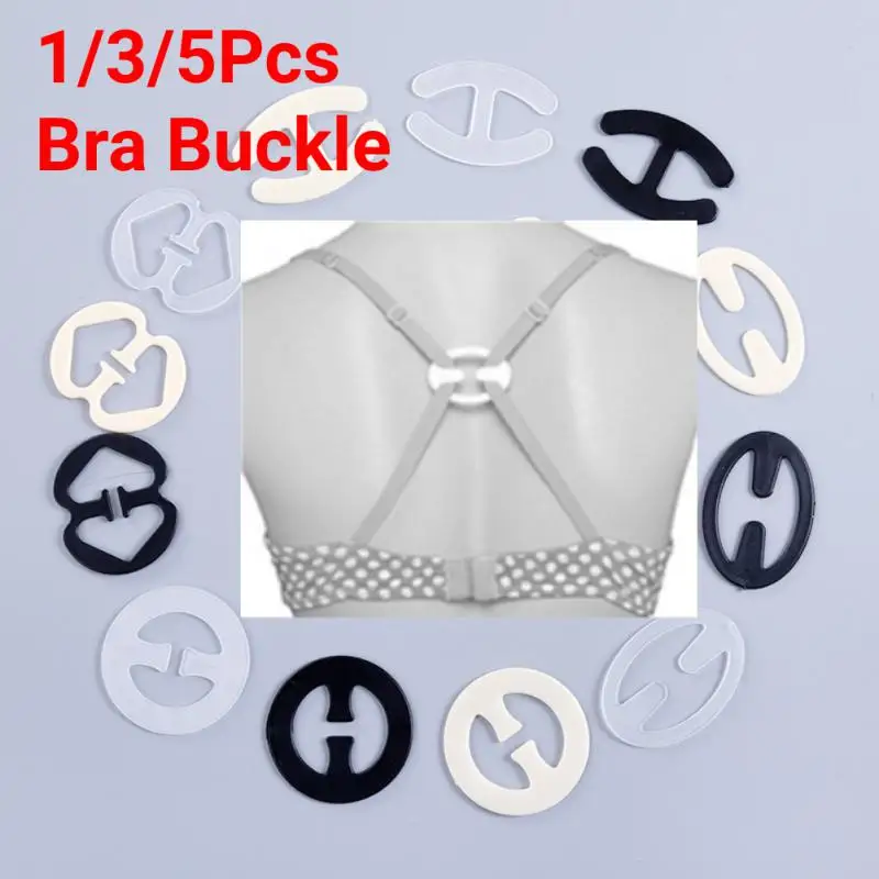 

1/3/5Pcs Bra Buckles Butterfly Heart-shaped Plum-shaped Invisible Underwear Non-slip Buckle Strap Holders Intimates Accessories