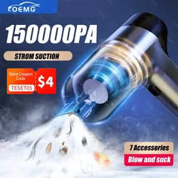 150000PA Powerful Wireless Car Vacuum Cleaner Portable Mini Handheld for Home Appliance Cleaning Machine Car Cleaner Keyboard