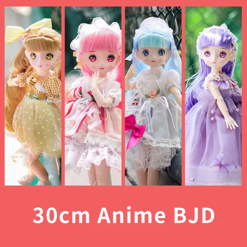 

Шарнирная кукла с подвижными суставами, 30 см