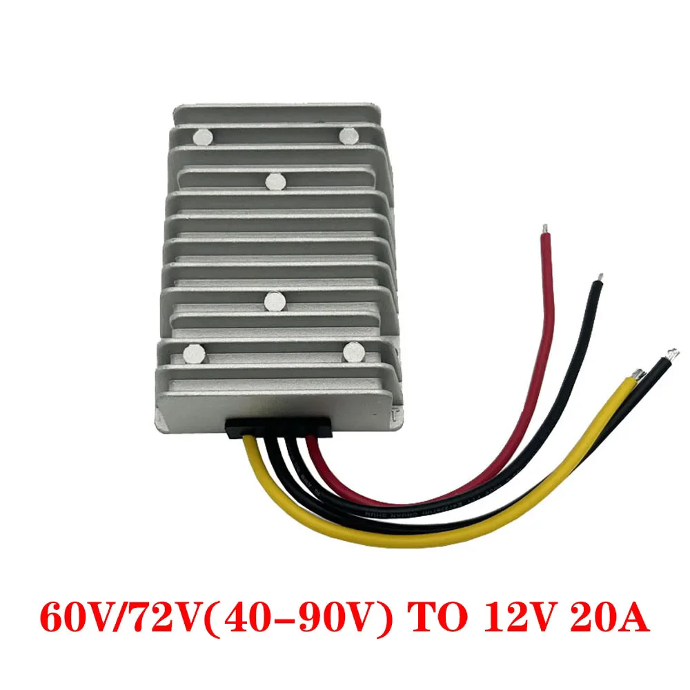 Universal High-Power DC to DC Converter: 24V-90V to 12V Voltage Step-Down Regulator