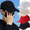 Men Women Unisex Black Hat Solid Color Baseball Cap Snapback Caps Outdoor Sunscreen Hats Fitted Casual Hip Hop Peaked Cap 1