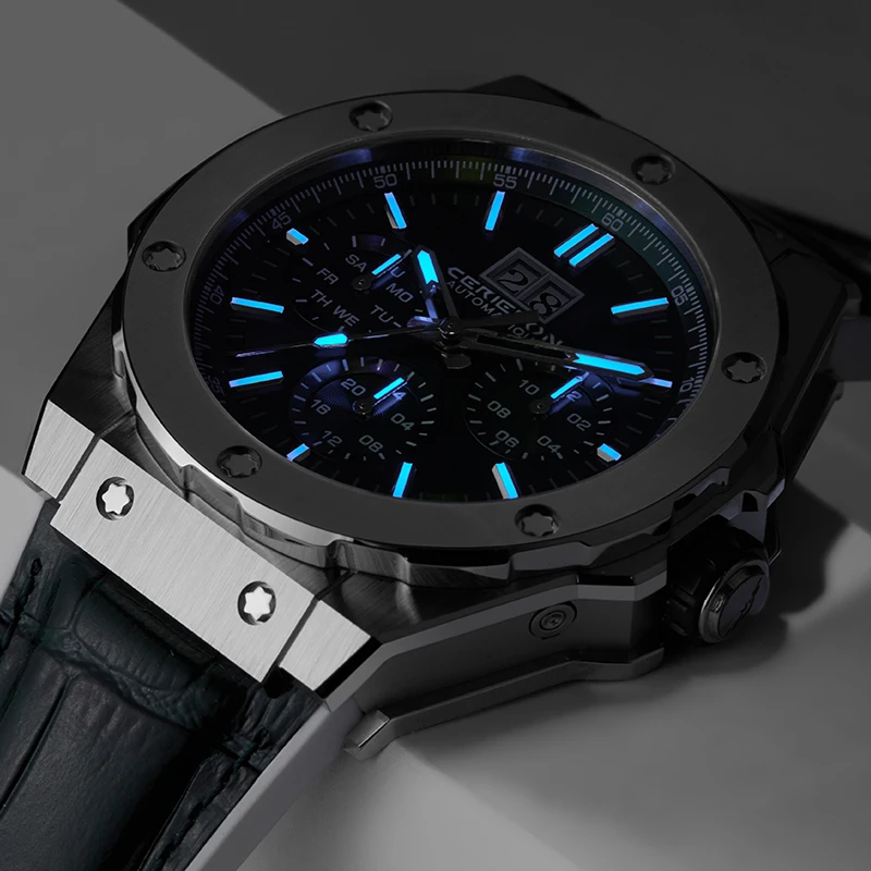 2025 Man Mechanical Watches for Men Sport Analog Automatic Wristwatches with Silicone Strap Stainless Steel Waterproof Reloj - 5