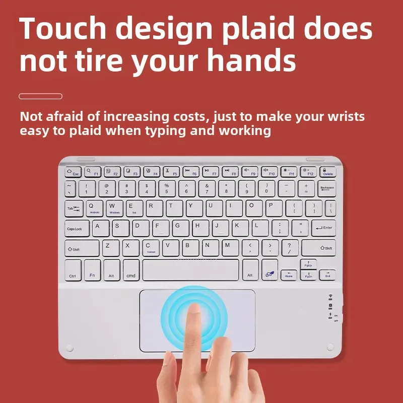 Wireless Charging Bluetooth Tablet Keyboard Compatible With For Apple Lenovo Huawei Mobile Phones Magnetic Absorption Universal