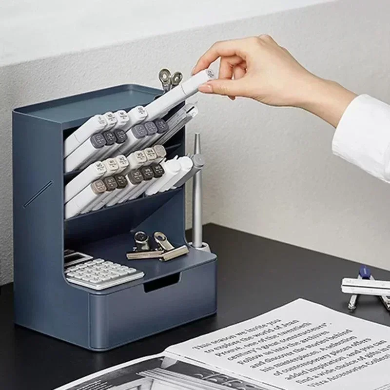 Multifunctional Pen Holder Stationery Organizer Storage Box Desk Accessories pen holder,stationery organizer,stationery storage box