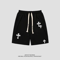 Pantalon de sport japonais à cinq points pour hommes, jambe large, shorts Wstring de proximité décontractés, hip-hop européen et américain, ChimBrand Street At 2