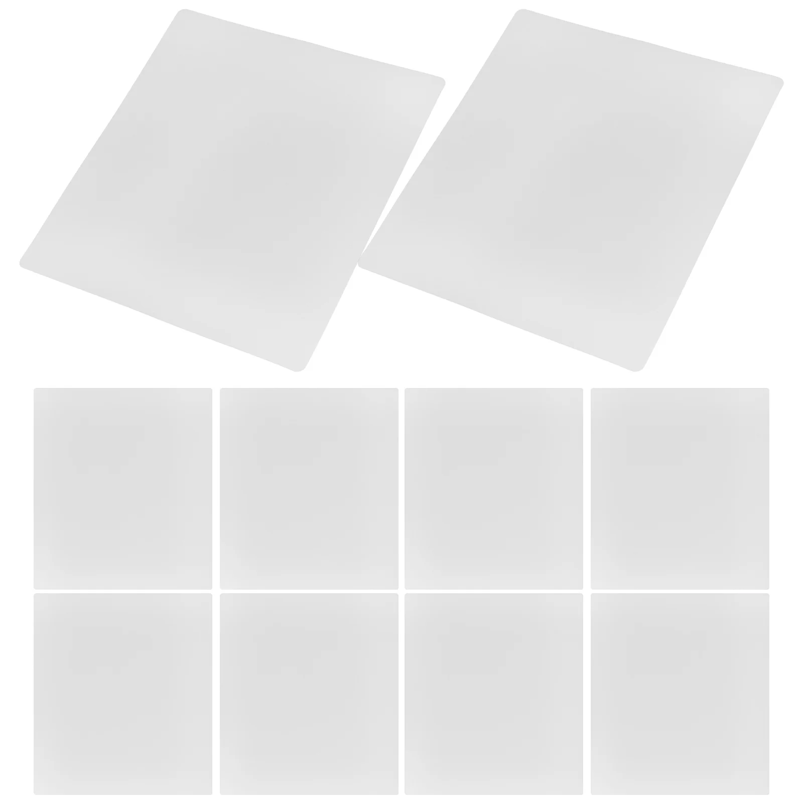 10 Pcs Three-dimensional 3D Printing Copy Board Child Pvc Clear Template Plastic