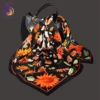 BYSIFA Letters Silk Scarf Shawl Spring Fall Fashion Square Coffee Orange Scarves Foulard Winter Women Headscarves Accessories 1