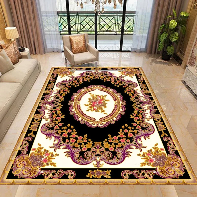 Custom 3D Floor Sticker Wallpaper European Style Carpet Pattern Living Room Floor Mural Waterproof Self-adhesive PVC Wall Paper stardust periodic table bath mat entrance doormat rugs living room absorbent carpet for bathroom mat