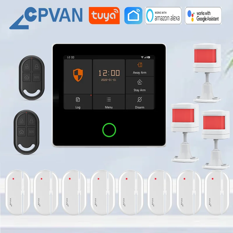 CPVANWirelessWIFITuyaSmartHomeSecuritySystemHomeburglar