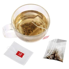 

100 Pcs Disposable Empty Tea Bags Bags for Tea Bag with String Heal Seal Tea Infuser Nylon triangle tea bag