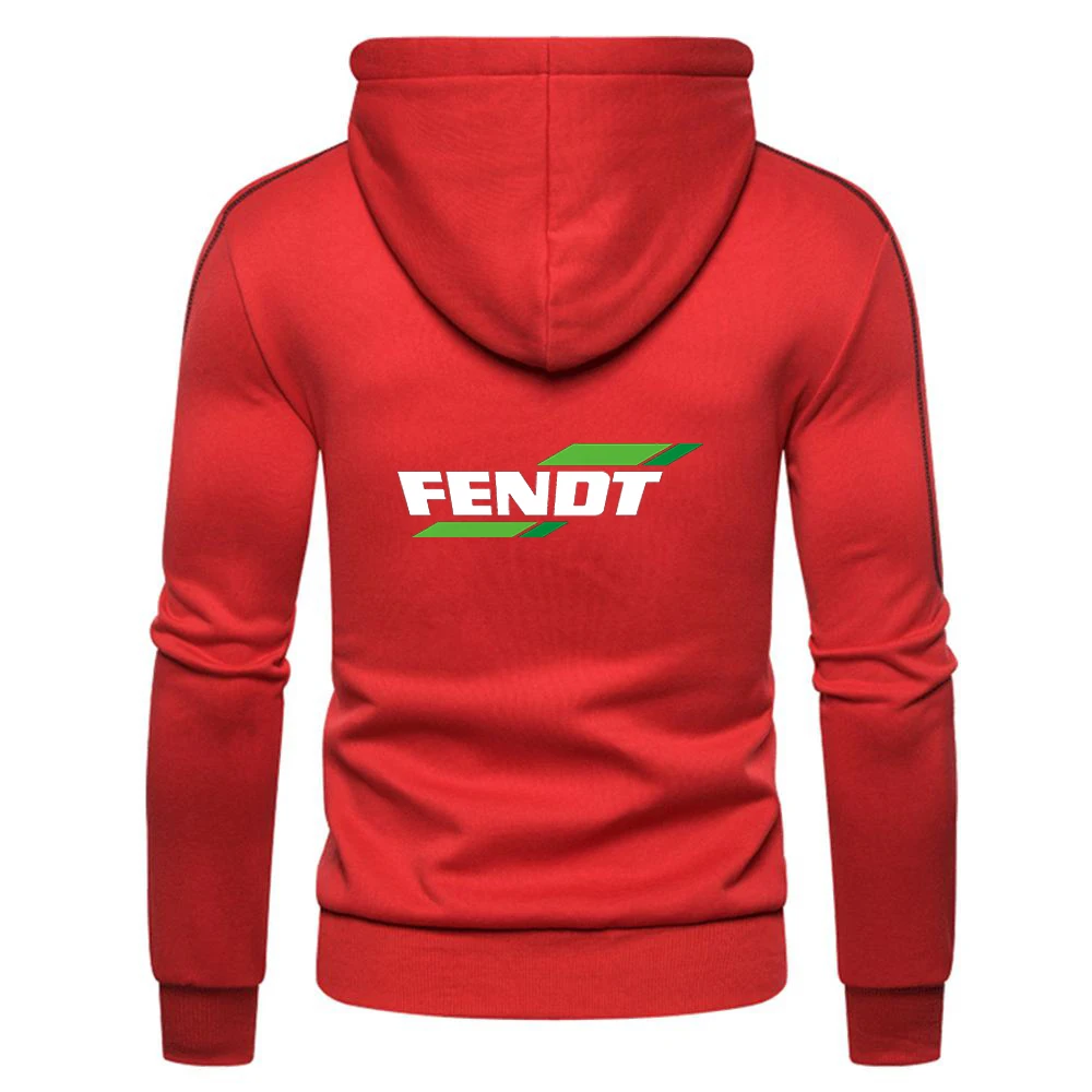 FENDT 2023 Spring New Men's Sweatshirts Solid Color Zip Up Hoodie Coat High Quality Brand Male outdoors Sports Harajuku tops