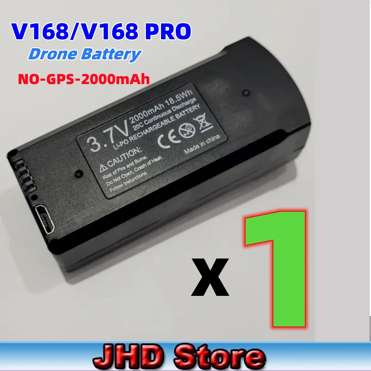 Description Picture 3 of itemJHD Bateria Drone V168 Battery For V168/V168 PRO/ V168 PRO MAX NO GPS /GPS Battery For V168 PRO Battery Wholesale