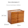 Wood Drawer Jewelry Box Organizer for Ring Necklace Jewelry Boxes Storage Women Bracelet Earrings Tray Separators 6