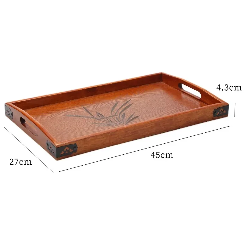 Japanese Wooden Tray Tea Portable Decorative Miscellaneous Storage Tea Set Kitchen Restaurant serving kitchen bamboo