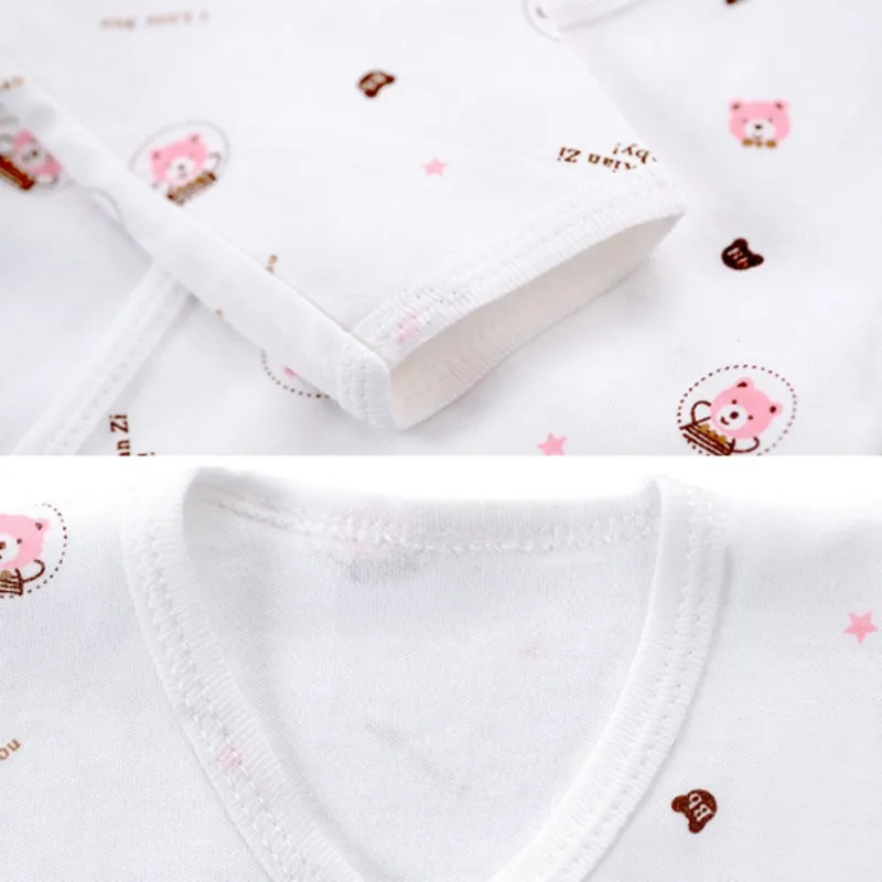 2PCS/Set Newborn Baby Cotton Underwear Sleepwear Infant Boys Girls Breathable Cartoon Animal Pattern Tops And Pants Outfits