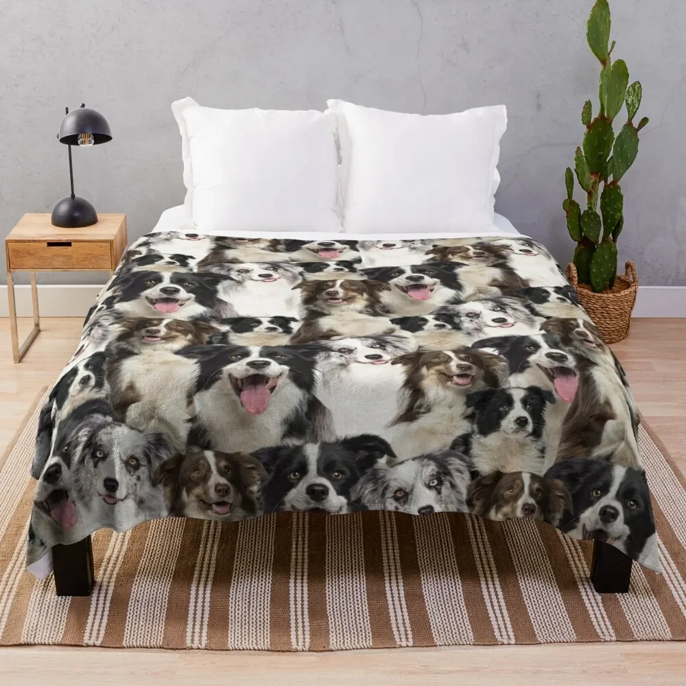 

Декоративное диванное одеяло Border Collie Dog