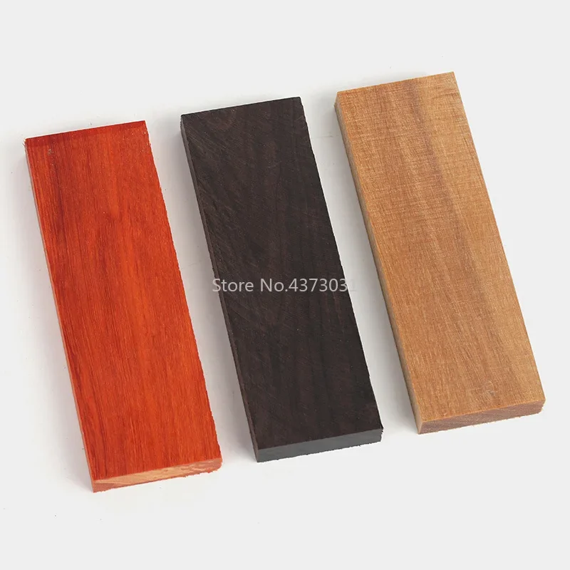 1piece DIY knife handle material Various kinds of wood for handicraft materials 120x40x10mm 5