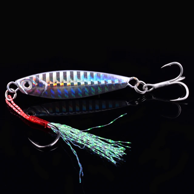 1PCS Metal Cast Jig Spoon Lure Bait 7G 10G 15G 20G 30G 40G Slow Jigs Ice