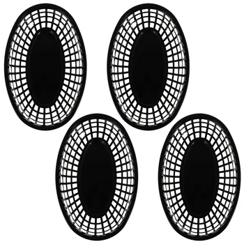 4 Pcs Fast Food Baskets Storage Veggie Burgers Plastic Serving French Fries Tray Fruit