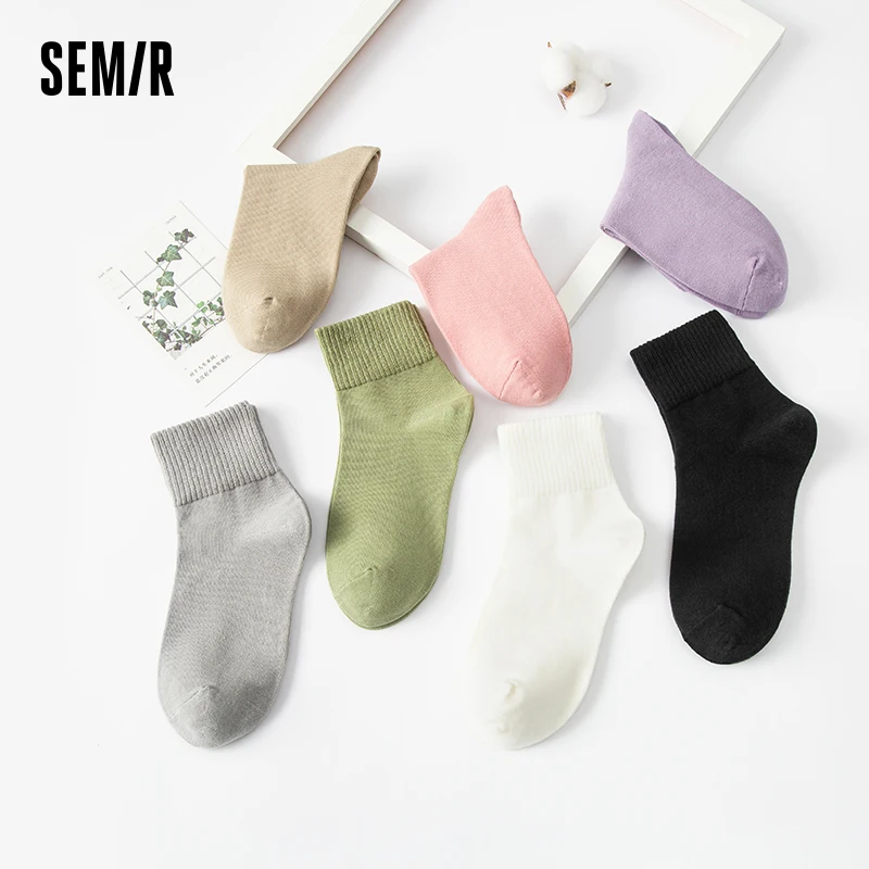 Semir Socks Children Medium Stockings Simple Solid Casual Socks Comfortable  Breathable Socks Sports Cotton 5 Pairs - AliExpress