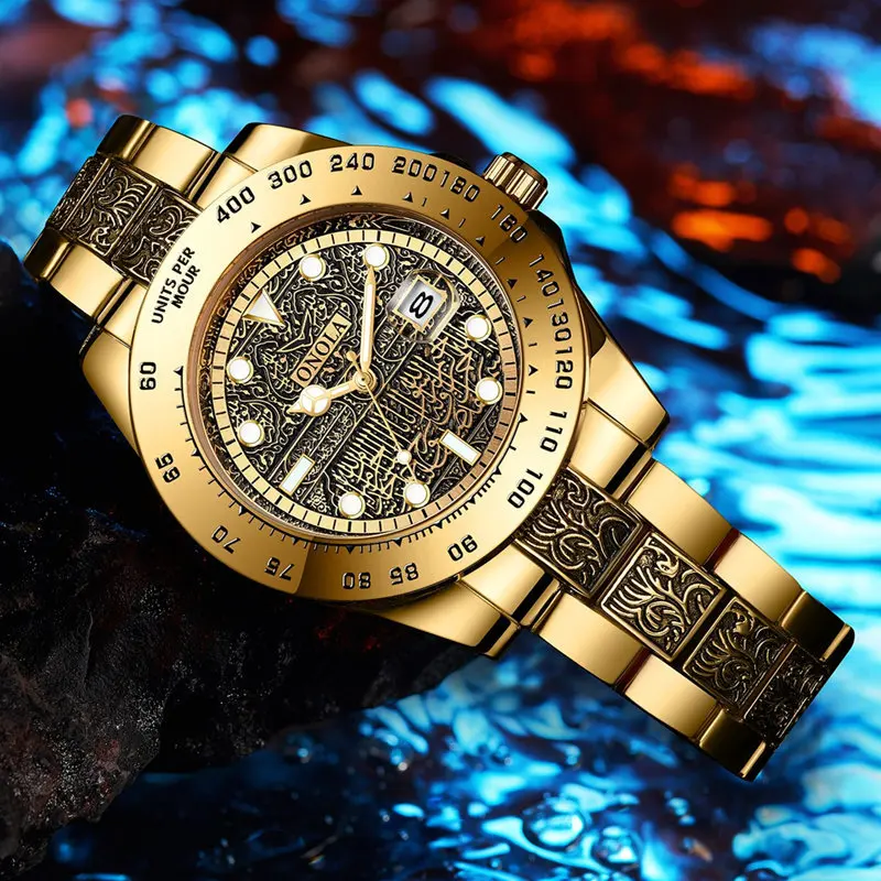 2023 Year Ancient Sculpture Religion Watch Clock Quartz Watch For men Male Fashion Simple Minimalist Gentleman Wristwatches