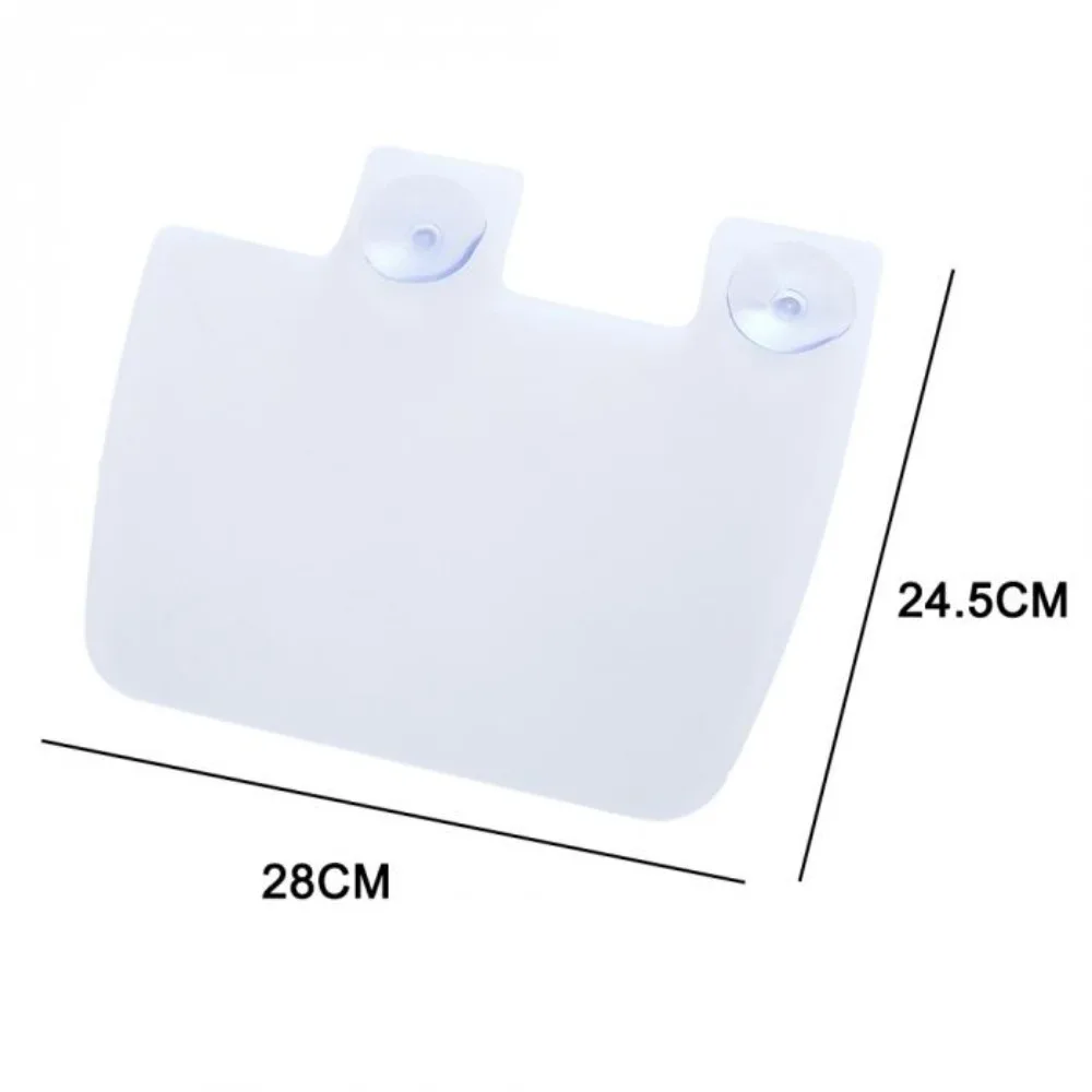Plastic Sink Water Baffle with Suction Cup Translucent Splash Guard Oil-proof Splashproof Waterproof Screen