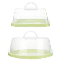 Pie Cake Carrier with Lid Multipurpose Muffin Tart Cookie Dessert Keeper Cake Stand for Picnic Party Cookies Cupcake Kitchen 1