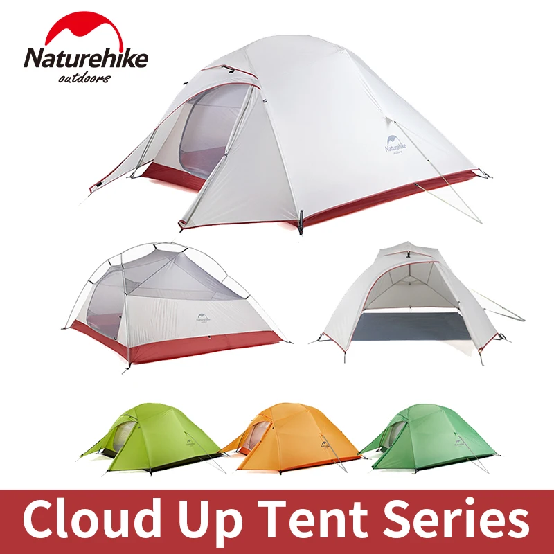 Naturehike Cloud Up 1 2 3 Ultralight Tent Outdoor Portable Camping Tents Professional 20D Silicone Waterproof Hiking Tent