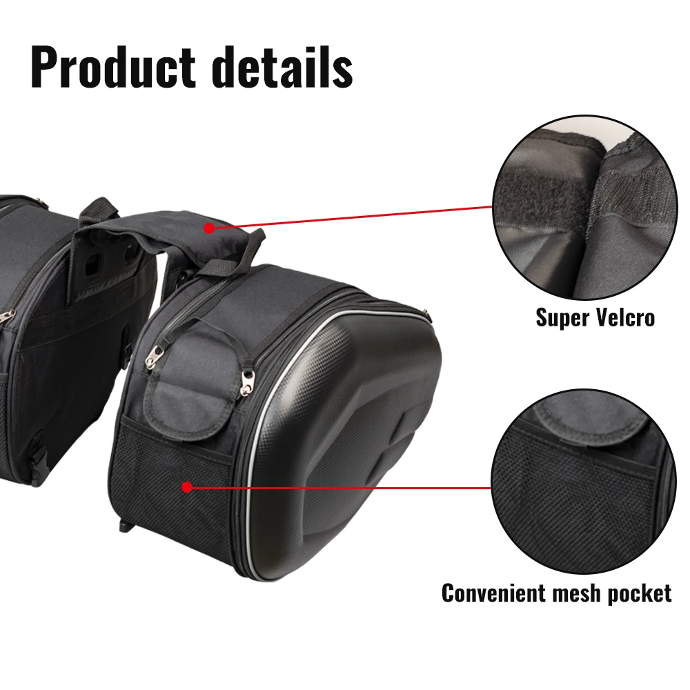 Motorcycle Waterproof Racing Race Motor Helmet Travel Bags Suitcase Saddlebags + One Pair of Raincoat
