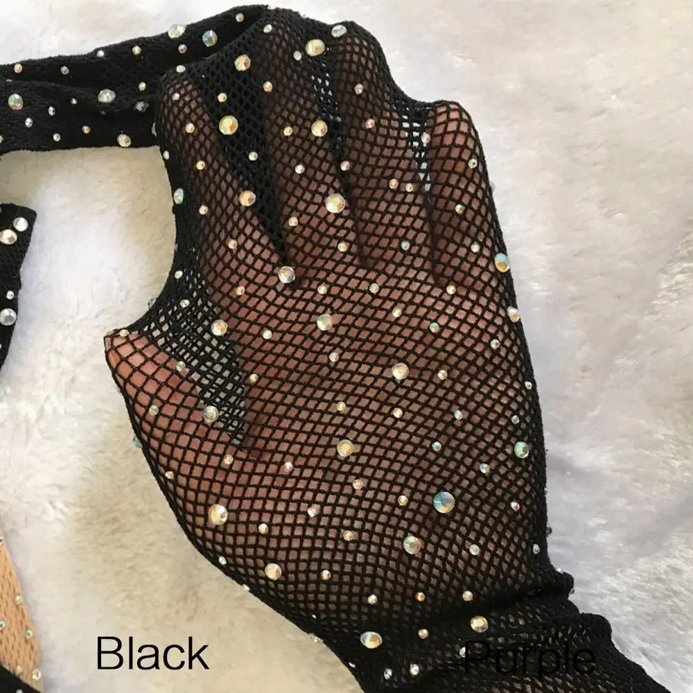 Mode glänzende Netzstrumpfhose Glitzer dünne Strumpfhosen heißgebohrte Acrylstrümpfe Frauen Mädchen – Detail 5