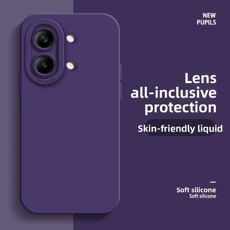 Silicone Shockproof Case - Fashion Skin-friendly Liquid Cover