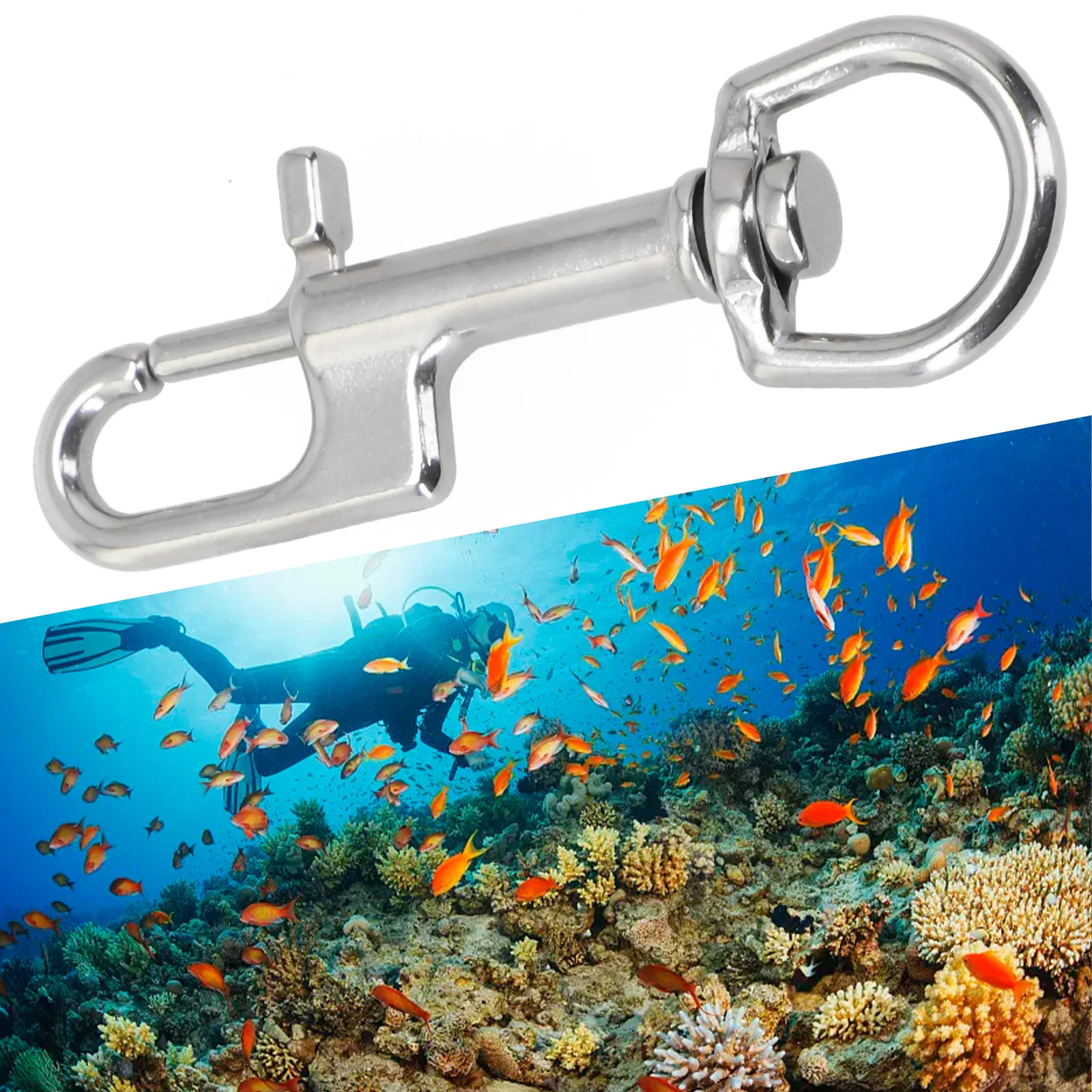 

For Marine Hardware For Sports Equipment Bolt Snap Key Chains Water Sports 316 Stainless Steel Dive Equipment Multipurpose