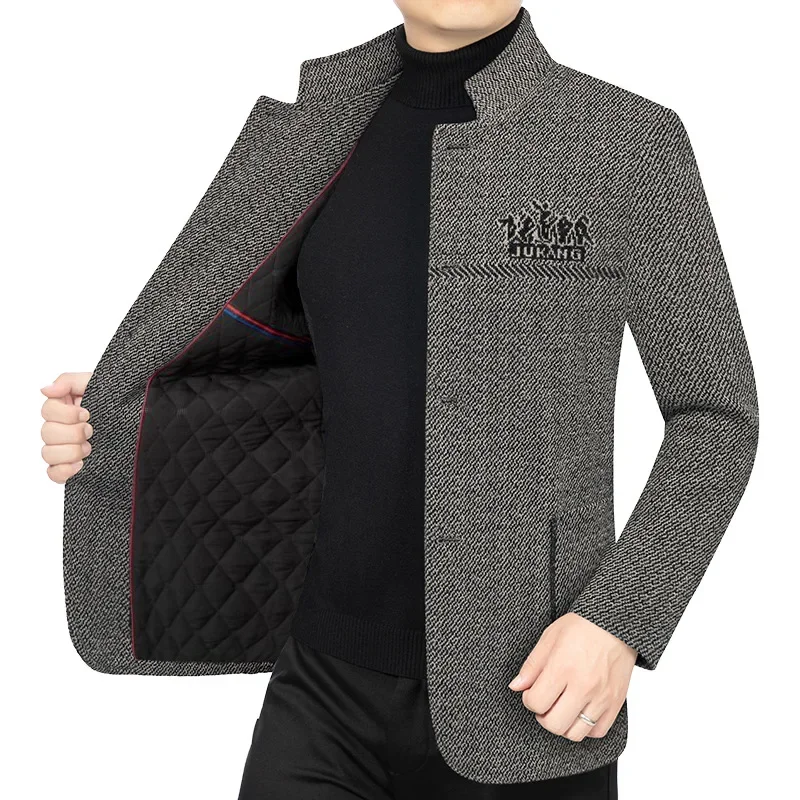 Charcoal Mens Winter Blazers - Cashmere and Winter Fabric Dress Jackets $99UP main image 1