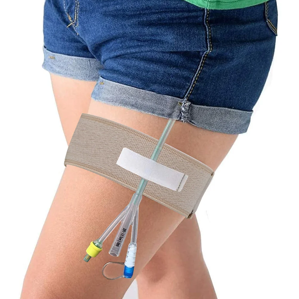 2 Pcs Bracket Leggings Fixing Band Brackets Polyester Urinary Catheter Bag Holder