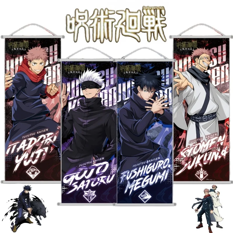 Jujutsu Kaisen Anime Tapestry Wall Decor Scroll - 25x70cm