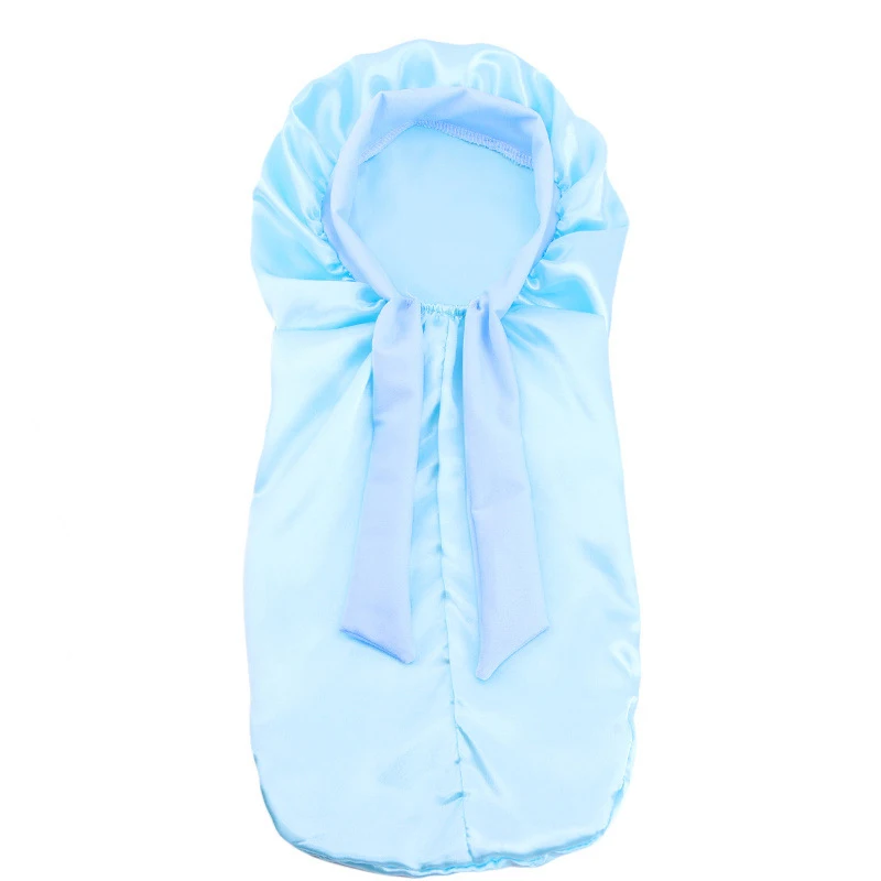 Solid Color Satin Sleeping Cap for Kids Girls kids bonnet cap
