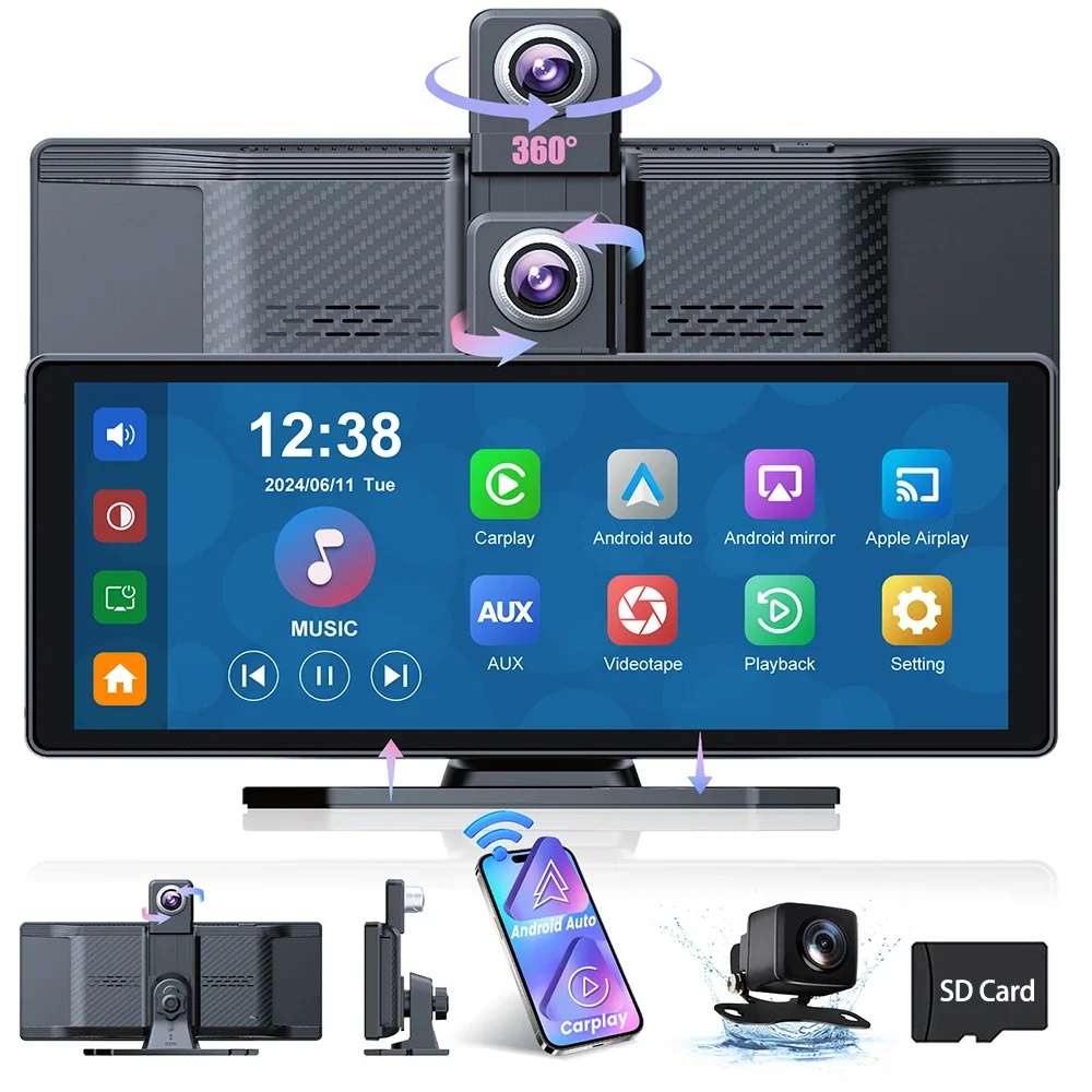 Aprilboy-10-26-intelligenter-Auto-Bildschirm-mit-4K-360-Rotation-Dash ...