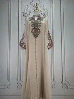 Muslim Abaya for Women Party Dresses Embroidery Long Robe Eid Ramadan Dubai Abayas Kaftan Arab Jalabiya Modest Vestidos Morocco 3