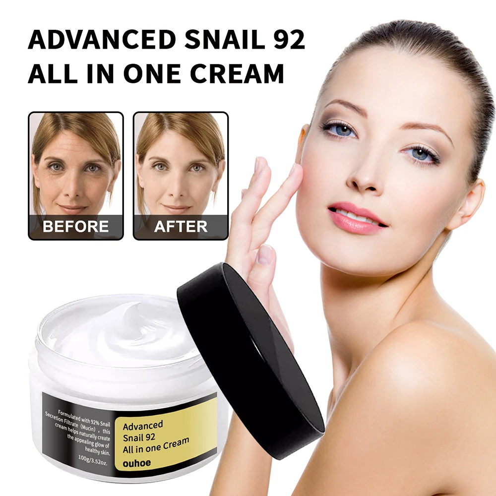 

Snail Essence Face Cream Moisturizing Brighten Whitening Cream Lifting Firming Fade Fine Lines Cream Korean Cosmetics Skin Care