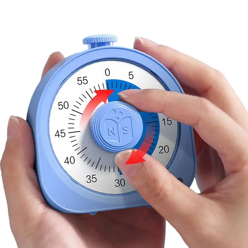 Pink Blue 60 Minutes Visual Timer Classroom Countdown Timer Silent Timer Management Tool for Teaching and Work 2