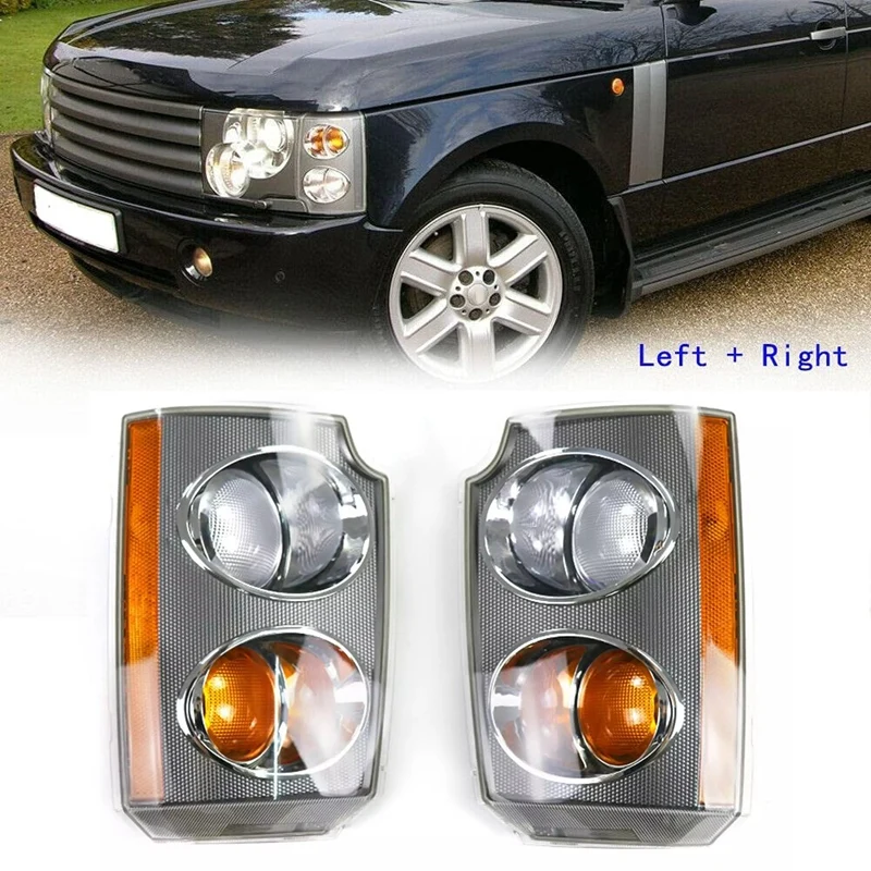 

2Pcs for Land Rover Range Rover L322 2003 2004 2005 Car Front Indicator Parking Turn Signal Side Lamp Cover Euro Style