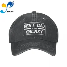 

Best Dad In The Galaxy Denim Baseball cap Snapback Hats Autumn Summer Hat for Men Women Caps Casquette hats
