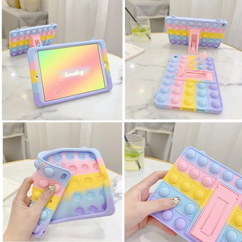 For Samsung Galaxy Tab A8 10.5 Case , Child Silicon Kickstand Case Cover For Samsung Galaxy Tab A8 10.5 2021 Am-X200/X205 Funda