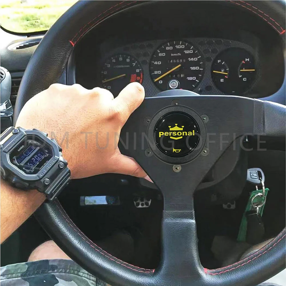 JDM Personal Style Car Racing Horn Button Sport Steering Wheel Horn Button Center Cap Car Styling For Auto Accessories