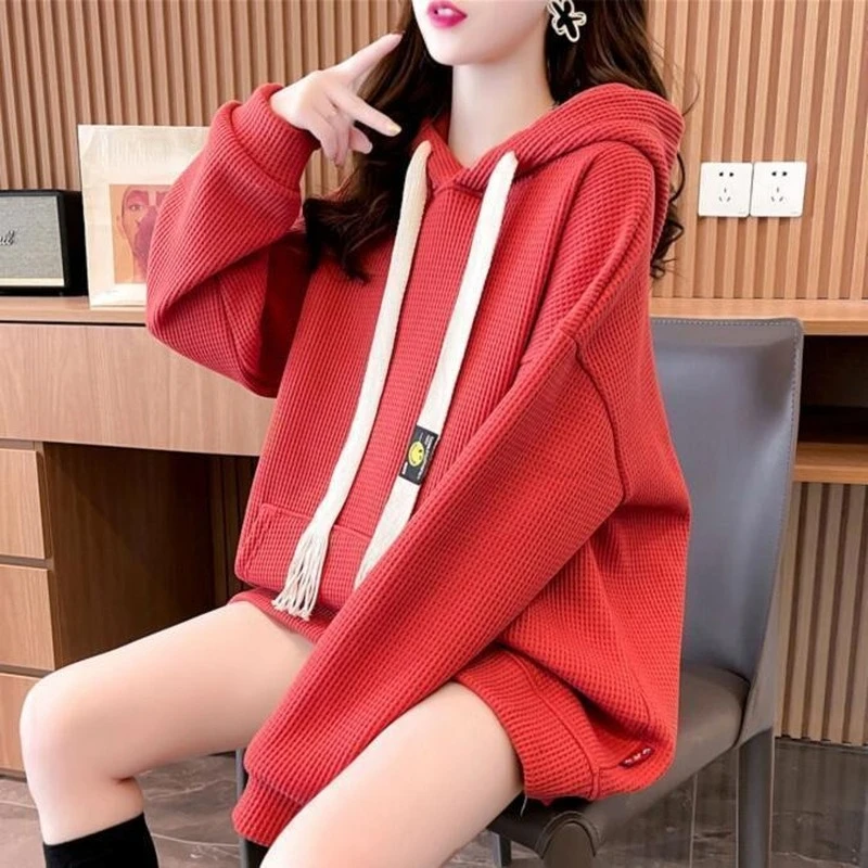 Streetwear Korean Fashion Sweatshirt Hoodies for Women Spring