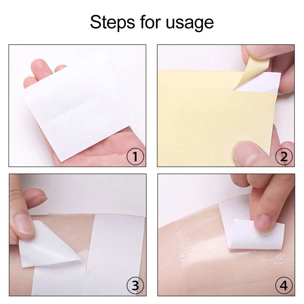 1 Roll Disposable Armpit Prevent Sweat Pads Transparent Underarm Dry Dry Antiperspirant Sticker Keep Sticker TSLM2
