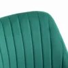 Vinsetto Mid-Back Office Chair, Velvet Fabric Swivel Scallop Shape Computer Desk Chair for Home Office or Bedroom, Green 4
