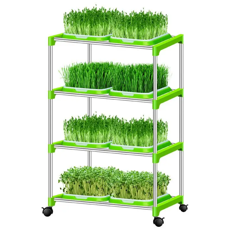 Seedling Tray Shelf Soilless Culture Planting Rack DIY 3~6 Layers Seed Germination Tray Shelf Vegetable Hydroponics Rack